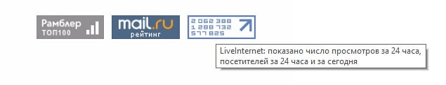Информер счетчиков посещаемости стороннего сайта
