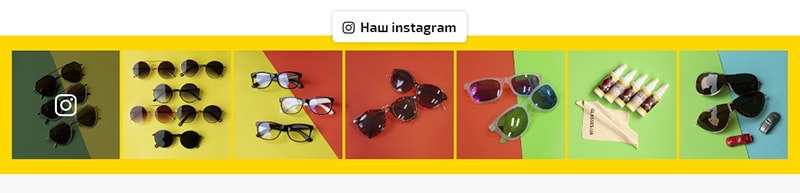 пример установленной ленты instagram на сайте