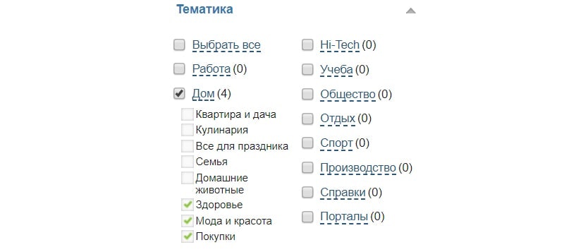 Анализ сайта донора на тематичность