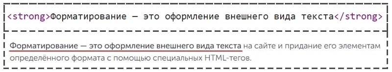 strong жирное выделение текста пример